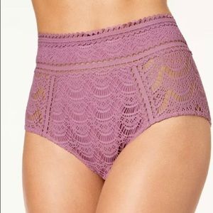 Becca Color Play Crochet High-Waist Bikini Bottoms